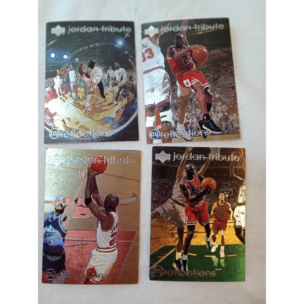 Vintage Chicago Bulls Basketball Card Lot Michael Jordan‎ NBA Reflections 90s